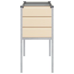 Jardinière Ivoire 100 x 45 x 90 cm Acier galvanisé 512276512276