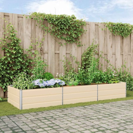 Jardinière Ivoire 290 x 100 x 45 cm Acier galvanisé 512277512277
