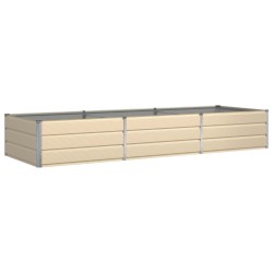 Jardinière Ivoire 290 x 100 x 45 cm Acier galvanisé 512277512277
