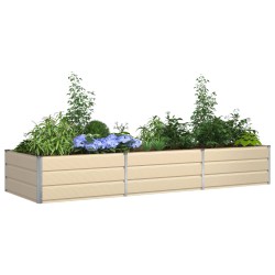Jardinière Ivoire 290 x 100 x 45 cm Acier galvanisé 512277512277