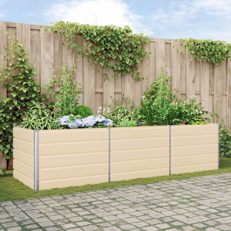 Jardinière Ivoire 290 x 100 x 75 cm Acier galvanisé 512278512278
