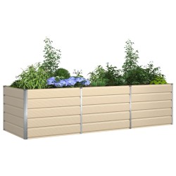 Jardinière Ivoire 290 x 100 x 75 cm Acier galvanisé 512278512278