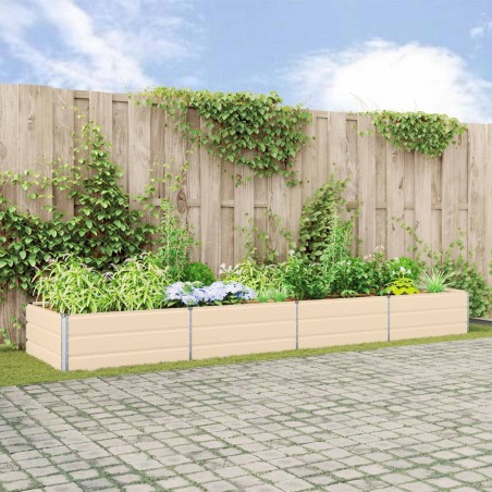 Jardinière Ivoire 385 x 100 x 45 cm Acier galvanisé 512279512279
