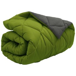 Duvet d'hiver Vert et Anthracite 135 x 220 cm Microfibre 512281512281