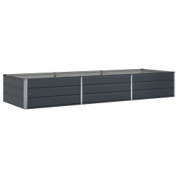 Jardinière Anthracite 290 x 100 x 45 cm Acier galvanisé 512282512282
