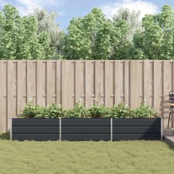 Jardinière Anthracite 290 x 100 x 45 cm Acier galvanisé 512282512282