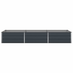 Jardinière Anthracite 290 x 100 x 45 cm Acier galvanisé 512282512282