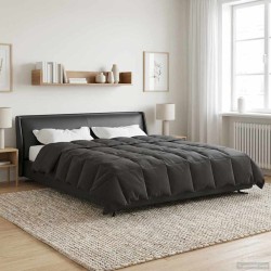 Duvet d'été simple Matelassé Anthracite 220 x 240 cm Microfibre 512285512285