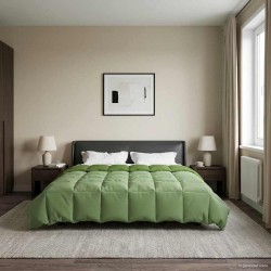 Duvet d'été simple Matelassé Vert 200 x 240 cm Microfibre 512287512287