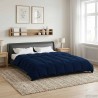 Duvet d'été simple Matelassé Bleu foncé 200 x 220 cm Microfibre 512289512289