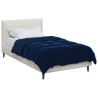 Duvet d'été simple Matelassé Bleu foncé 155 x 220 cm Microfibre 512290512290