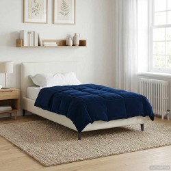 Duvet d'été simple Matelassé Bleu foncé 140 x 220 cm Microfibre 512291512291