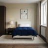 Duvet d'été simple Matelassé Bleu foncé 140 x 220 cm Microfibre 512291512291