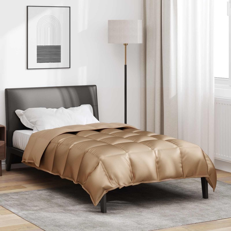 Duvet d'hiver Doré 140 x 220 cm Satin et Microfibre 512297512297
