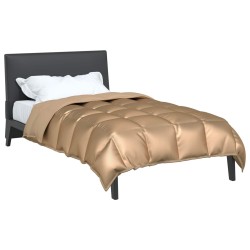 Duvet d'hiver Doré 140 x 220 cm Satin et Microfibre 512297512297