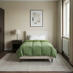 Duvet d'été simple Matelassé Vert 135 x 220 cm Microfibre 512308512308