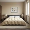 Duvet d'été simple Matelassé Crème 220 x 240 cm Microfibre 512310512310