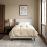 Duvet d'été simple Matelassé Crème 155 x 220 cm Microfibre 512311512311