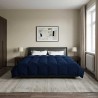 Duvet d'été simple Matelassé Bleu foncé 240 x 260 cm Microfibre 512312512312
