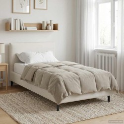 Duvet d'été simple Matelassé Crème 135 x 200 cm Microfibre 512313512313