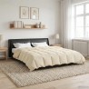 Duvet d'été simple Matelassé Crème 240 x 260 cm Microfibre 512314512314