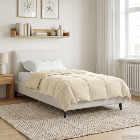 Duvet d'été simple Matelassé Crème 140 x 200 cm Microfibre 512315512315
