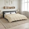 Duvet d'été simple Matelassé Crème 200 x 200 cm Microfibre 512317512317