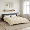 Duvet d'été simple Matelassé Crème 220 x 260 cm Microfibre 512319512319