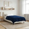 Duvet d'été simple Matelassé Bleu foncé 135 x 200 cm Microfibre 512321512321