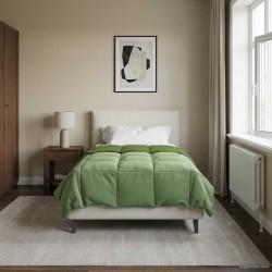 Duvet d'été simple Matelassé Vert 140 x 220 cm Microfibre 512323512323