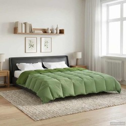 Duvet d'été simple Matelassé Vert 220 x 240 cm Microfibre 512326512326
