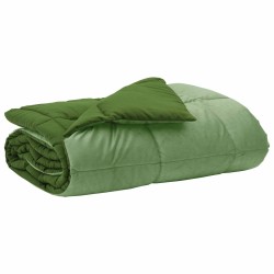 Duvet d'été simple Matelassé Vert 220 x 240 cm Microfibre 512326512326