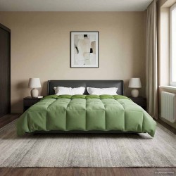 Duvet d'été simple Matelassé Vert 220 x 240 cm Microfibre 512326512326