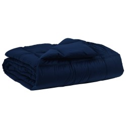 Duvet d'été simple Matelassé Bleu foncé 220 x 240 cm Microfibre 512329512329