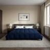 Duvet d'été simple Matelassé Bleu foncé 220 x 260 cm Microfibre 512330512330