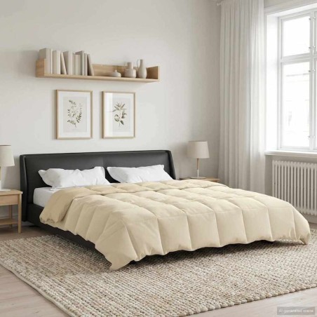 Duvet d'été simple Matelassé Crème 200 x 220 cm Microfibre 512331512331