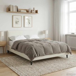 Duvet complet toute l'année Anthracite 155 x 200 cm Microfibre 512332512332