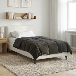 Duvet d'été simple Matelassé Anthracite 155 x 220 cm Microfibre 512335512335