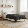 Duvet d'été simple Matelassé Anthracite 155 x 200 cm Microfibre 512337512337