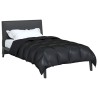 Duvet d'hiver Noir 140 x 220 cm Satin et Microfibre 512340512340