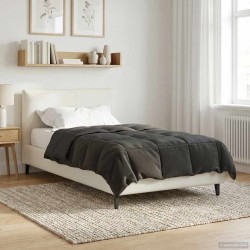 Duvet d'été simple Matelassé Anthracite 135 x 220 cm Microfibre 512341512341