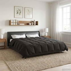 Duvet d'été simple Matelassé Anthracite 200 x 240 cm Microfibre 512342512342