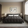 Duvet d'été simple Matelassé Anthracite 200 x 200 cm Microfibre 512343512343
