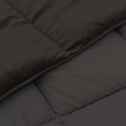 Duvet d'été simple Matelassé Anthracite 200 x 200 cm Microfibre 512343512343