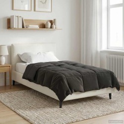 Duvet d'été simple Matelassé Anthracite 135 x 200 cm Microfibre 512344512344