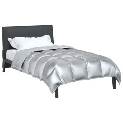 Duvet d'hiver Argenté 135 x 200 cm Satin et Microfibre 512350512350