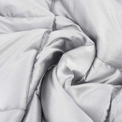 Duvet d'hiver Argenté 135 x 200 cm Satin et Microfibre 512350512350