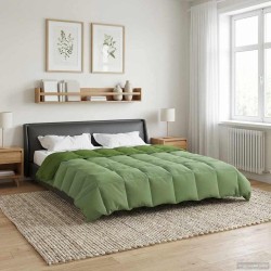 Duvet d'été simple Matelassé Vert 200 x 200 cm Microfibre 512387512387