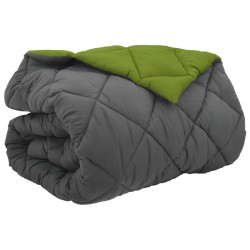 Duvet d'hiver Vert et Anthracite 200 x 240 cm Microfibre 512388512388