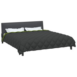 Duvet d'hiver Vert et Anthracite 200 x 240 cm Microfibre 512388512388